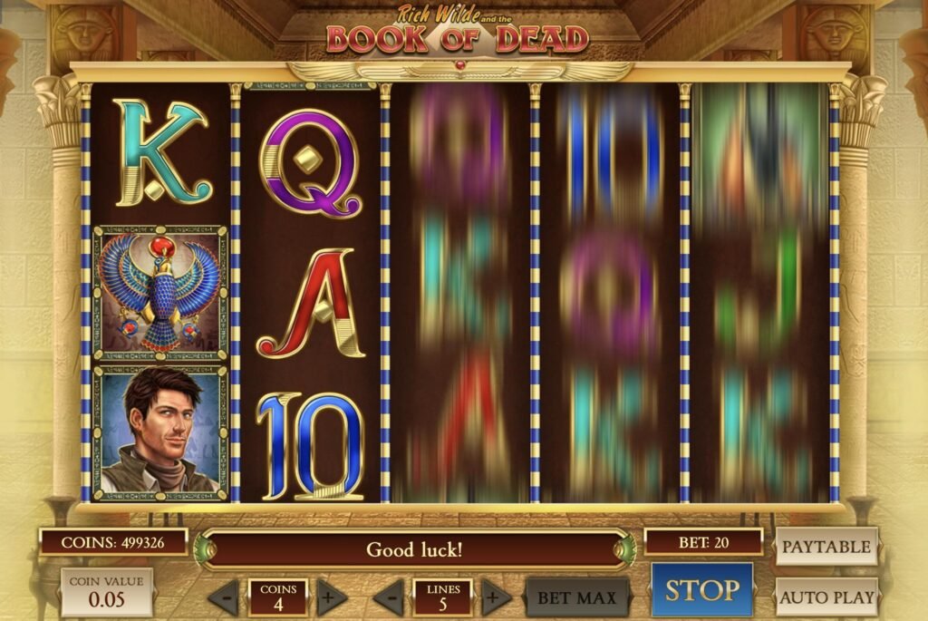 Liity Pin-Up Casinoon pelaamaan Book of Dead -kolikkopeliä