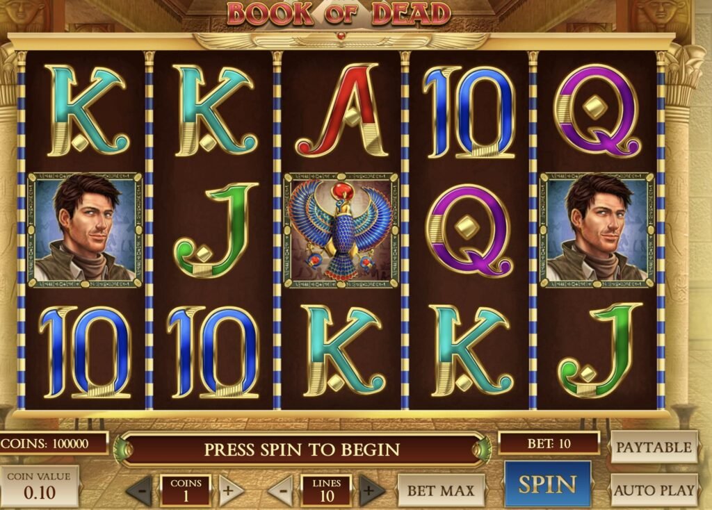 Parimatch online casino'da Book of Dead slot makinesi