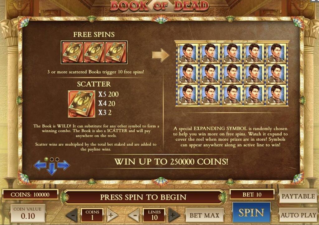Download Book of Dead slot on PC, Android and iOS