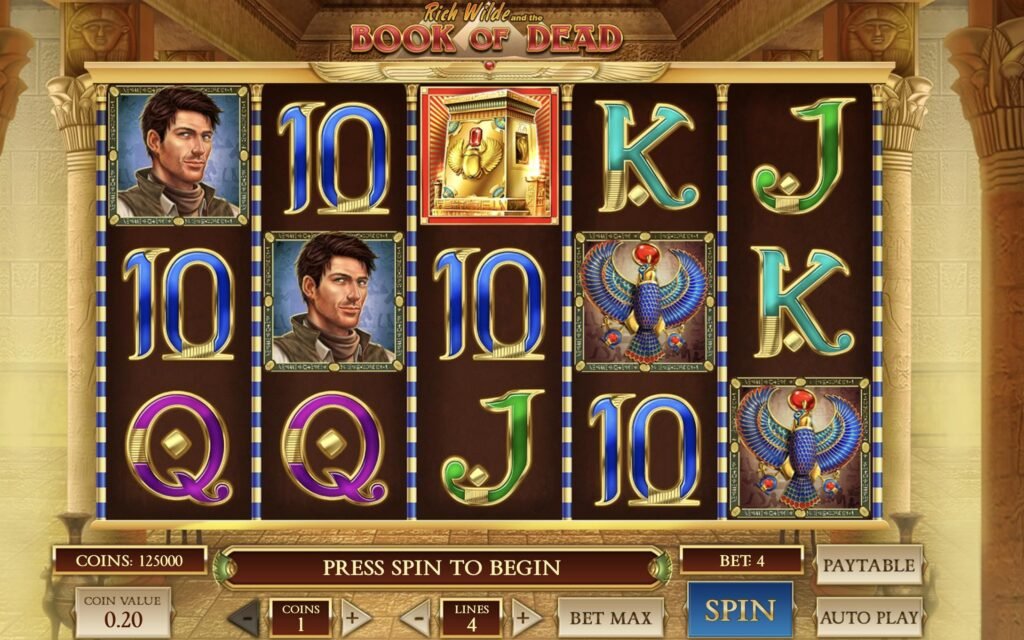 Book Of Dead slot machine at 1xbet online casino